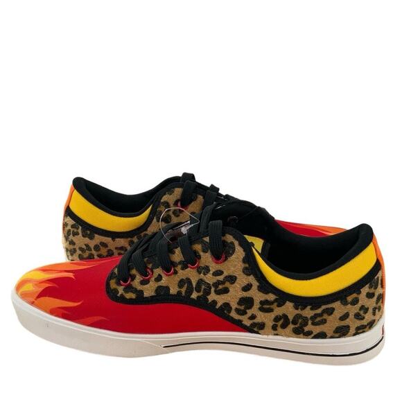 Vlado Spectro 3 Limited Edition Flames Mens Shoes Size 7.5 Leopard Print Red - Picture 5 of 14
